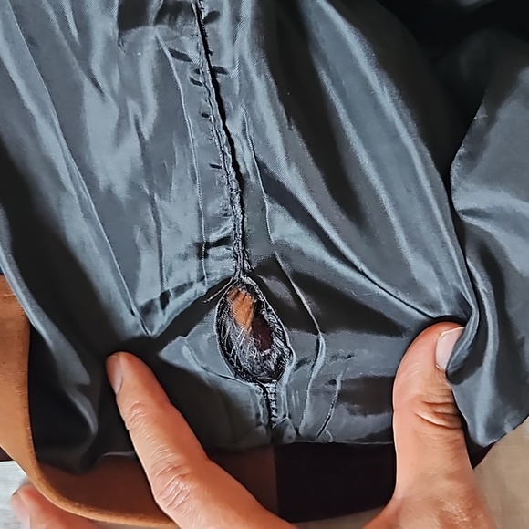 Whyte eyelash 70s Patchwork Velvet Skirt Autumnal Colors Front Pockets Zs Large - Picture 12 of 12